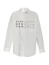Mm6 Maison Margiela Split Design Button-down Collar Shirt In Multi