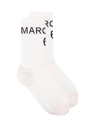Mm6 Maison Margiela Baby Socks: Cotton In White