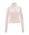 Mm6 Maison Margiela Open-back Roll-neck Top In Pink
