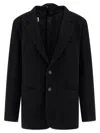 Mm6 Maison Margiela Single-breasted Blazer In Black