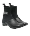Mm6 Maison Margiela Back Pull Ankle Boots In Black
