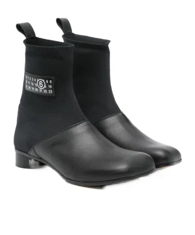 MM6 MAISON MARGIELA BACK PULL ANKLE BOOTS