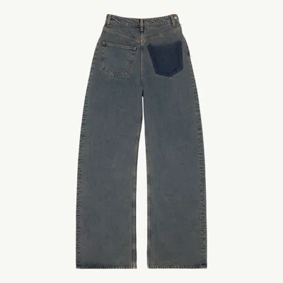Mm6 Maison Margiela Back-to-back Jeans In Gray