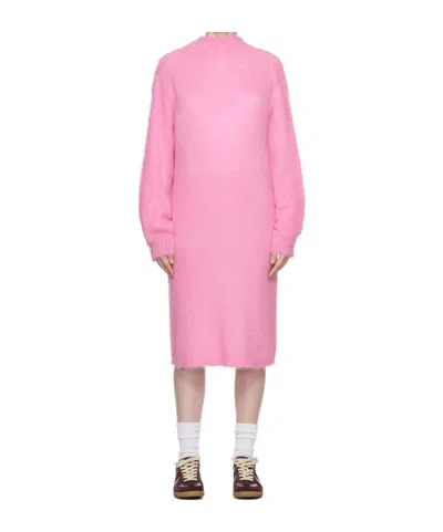 Mm6 Maison Margiela Backless Dress In Pink