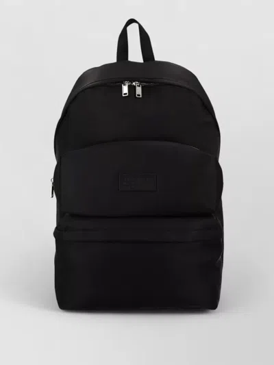 Mm6 Maison Margiela Backpack Numeric Design Adjustable Shoulder Straps In Black