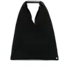 Mm6 Maison Margiela Triangular Japanese Leather Tote Bag In Black