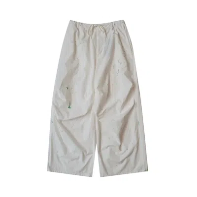 Pre-owned Mm6 Maison Margiela Baggy Pants 'off White' | Women's Size 40