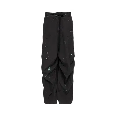 Pre-owned Mm6 Maison Margiela Baggy Pants 'washed Black' | Women's Size 38