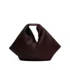 Mm6 Maison Margiela Japanese Draped Shoulder Bag In Brown