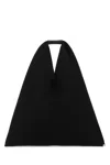Mm6 Maison Margiela Small Japanese Canvas Tote Bag In Black