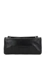 Mm6 Maison Margiela Numeric Flap Leather Shoulder Bag In Black