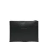 Mm6 Maison Margiela Leather Clutch Bags In Black