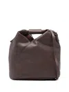 Mm6 Maison Margiela Diagonal-seam Shoulder Bag In Brown