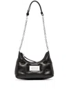 Mm6 Maison Margiela Quilted Leather Shoulder Bag In Black