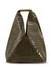 Mm6 Maison Margiela Leather Shoulder Bag In Green