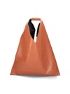 Mm6 Maison Margiela Medium Triangular Tote Bag In Eco-leather In Brown