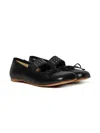 Mm6 Maison Margiela Anatomic Leather Ballerina Shoes In Black
