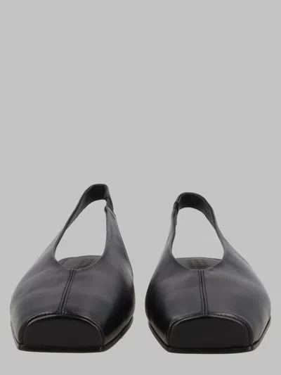 Mm6 Maison Margiela Ballerina Slingback In Pelle In Animal Print