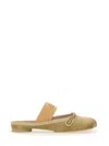 Mm6 Maison Margiela Mm6 By Maison Margiela Slip-on Ballerina Shoes With Decorative Bow In Beige