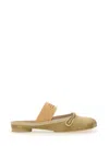 Mm6 Maison Margiela Mm6 By Maison Margiela Slip-on Ballerina Shoes With Decorative Bow In Beige
