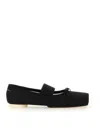Mm6 Maison Margiela Mm6 By Maison Margiela Ballet Flats With Signature Bow Detail In Black