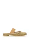 Mm6 Maison Margiela Mm6 By Maison Margiela Slip-on Ballerina Shoes With Decorative Bow In Ivory