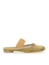 Mm6 Maison Margiela Mm6 By Maison Margiela Slip-on Ballerina Shoes With Decorative Bow In White