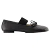 Mm6 Maison Margiela Anatomic Ballerinas Black In Black