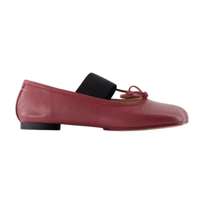 Mm6 Maison Margiela Ballerinas In Red