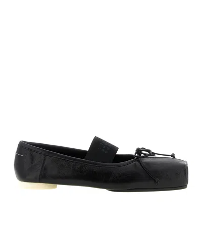 Mm6 Maison Margiela 'ballet' Ballet Flats In Black