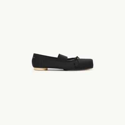 Mm6 Maison Margiela Ballet Flats In Black