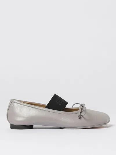 MM6 MAISON MARGIELA BALLET FLAT MM6 MAISON MARGIELA WOMAN COLOR SILVER,H28505097