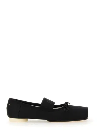 Mm6 Maison Margiela Ballet Flats With Signature Bow Detail
