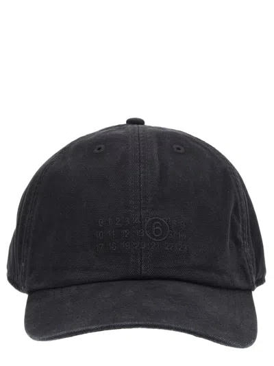 Mm6 Maison Margiela Baseball Hat With Logo In Blue