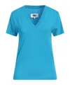 Mm6 Maison Margiela Basic T-shirt In Blue