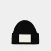 Mm6 Maison Margiela Beanie -  - Wool - Black In Black