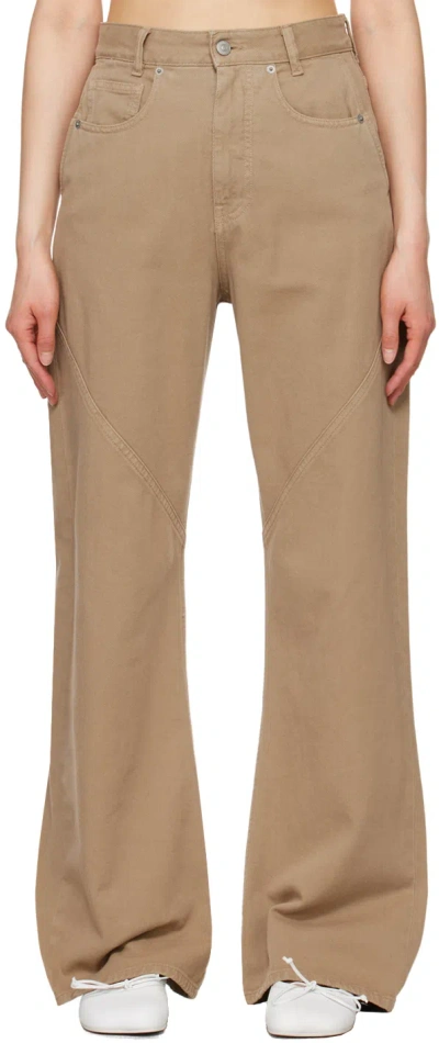 Mm6 Maison Margiela Beige 5-pocket Jeans In 127 Camel
