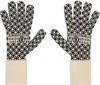 Mm6 Maison Margiela Beige & Black Cotton Gloves