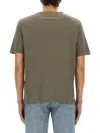 Mm6 Maison Margiela Mm6 By Maison Margiela Relaxed-fit Cotton T-shirt With Logo Patch In Green