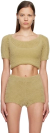 Mm6 Maison Margiela Beige Modular Sweater In 109 Light Beige