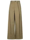 Mm6 Maison Margiela Beige Polyester Blend Trousers In Beige
