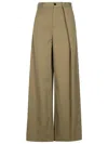 Mm6 Maison Margiela Beige Polyester Blend Trousers In Beige