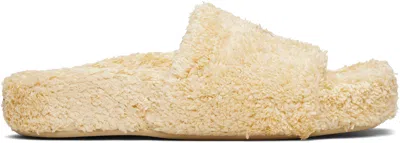 Mm6 Maison Margiela Beige Spugna Vichy Sandals In Neutral