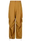 Mm6 Maison Margiela Button Detailed Drawstring Pants In Yellow