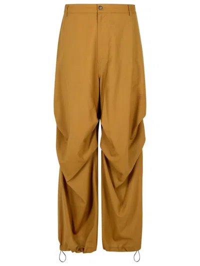 Mm6 Maison Margiela Wool Trousers In Beige