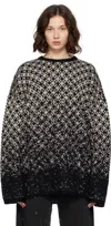 Mm6 Maison Margiela Checkered Pattern Crew Neck Knitwear