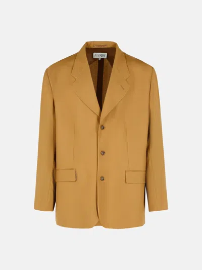 Mm6 Maison Margiela Beige Wool Blazer