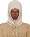 Mm6 Maison Margiela Beige Wool Hood In Neutral