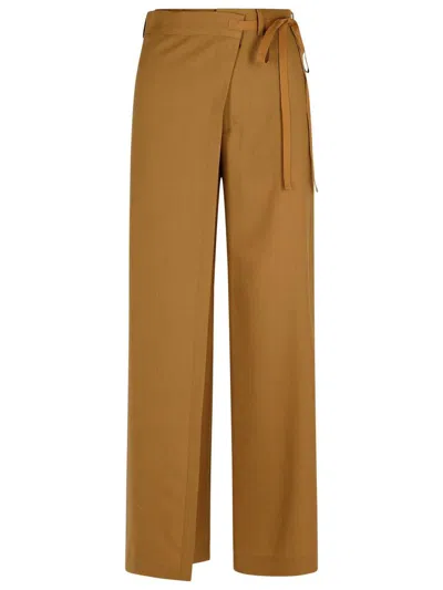 Mm6 Maison Margiela Beige Wool Trousers