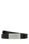 Mm6 Maison Margiela Mm6 By Maison Margiela Black Leather Belt In Black